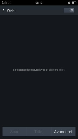 Slå Wi-Fi til