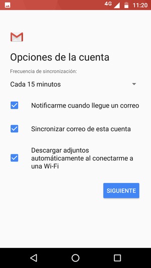 Seleccione SIGUIENTE