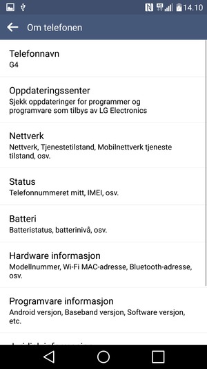 Velg Oppdateringssenter