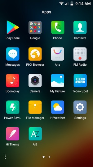 Select Settings