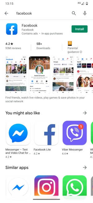 Select the app