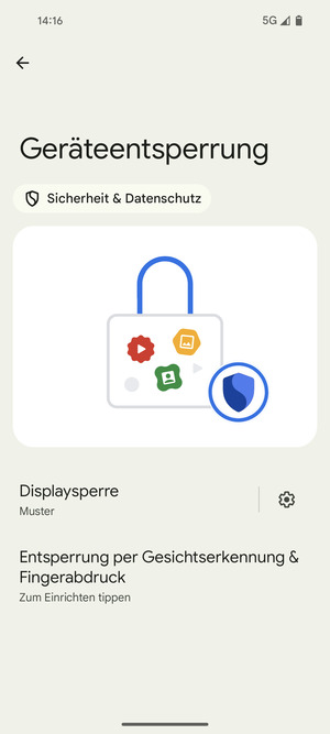 Ihr Handy ist jetzt mit einer Bildschirmsperre gesichert