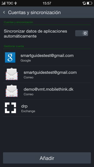 Seleccione su cuenta Google