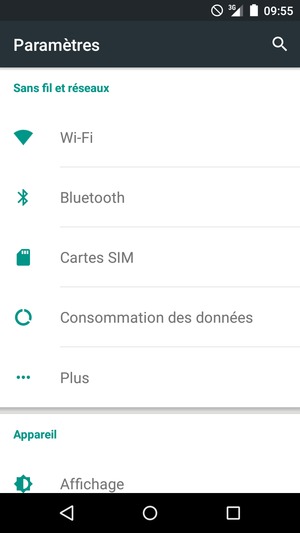 Sélectionnez Plus