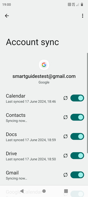 Your information will be synchronised