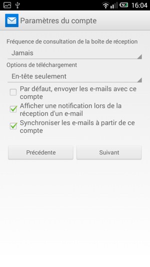 Sélectionnez Suivant