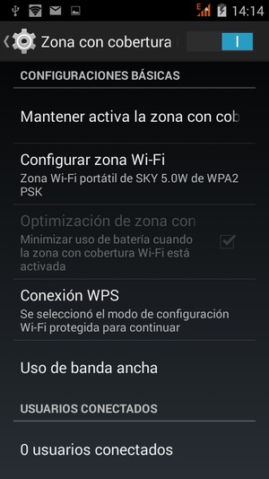 El teléfono ha sido configurado para su uso como módem