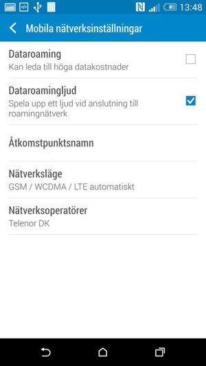 Välj Nätverksläge
