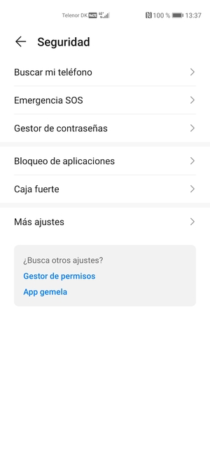 Seleccione Más ajustes