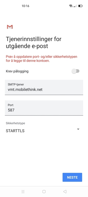 Velg Sikkerhetstype