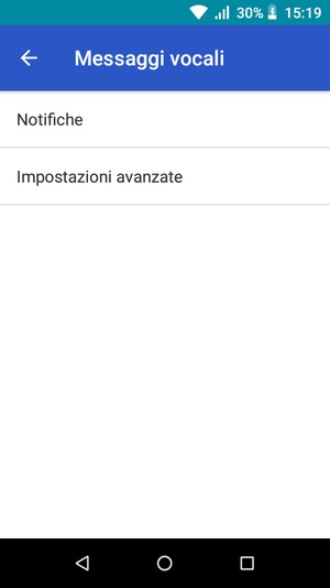Seleziona Impostazioni avanzate
