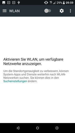 Schalten Sie WLAN ein