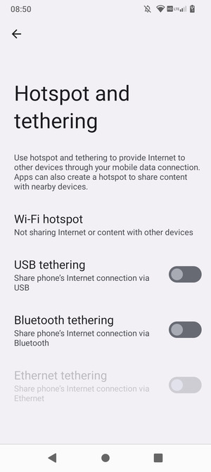 Select Wi-Fi hotspot