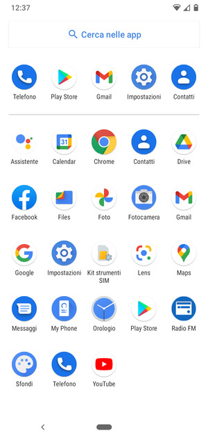Seleziona Impostazioni