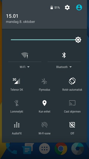 Slå av Wi-Fi og Bluetooth