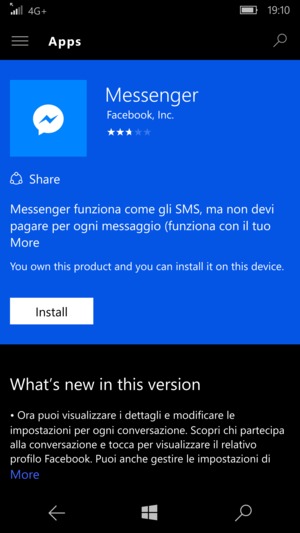 Seleziona Install