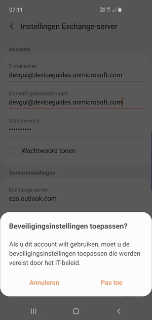 Selecteer Pas toe