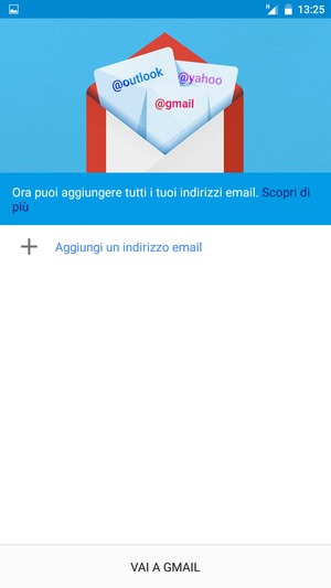 Seleziona Aggiungi un indirizzo email