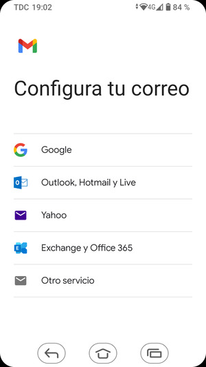 Seleccione Otro servicio