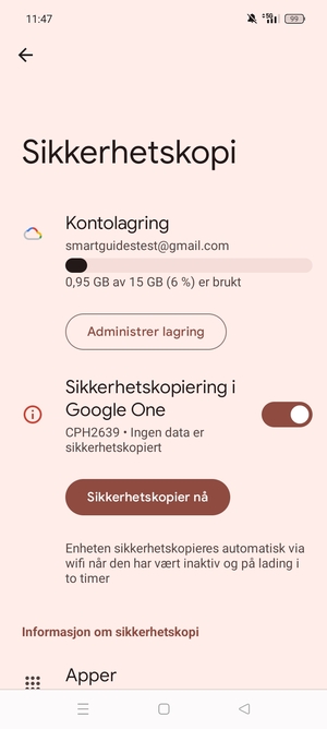 Velg Kontolagring