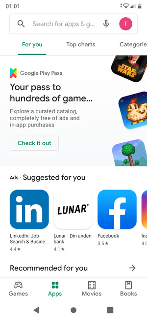 Select the search bar