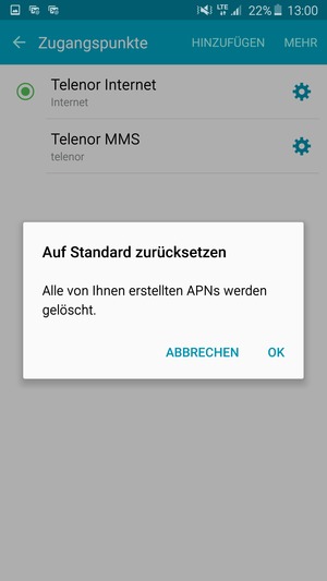 Wählen Sie OK