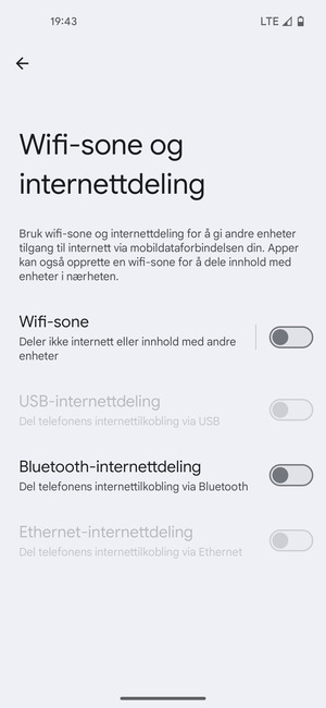 Velg Wifi-sone