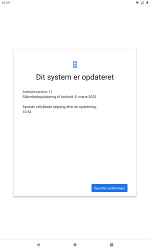 Vælg Søg efter opdateringer