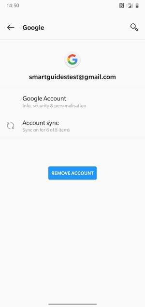 Select Account sync