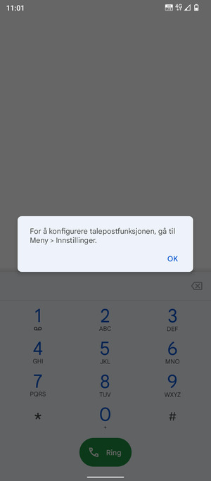 Hvis personsvar ikke er innstilt, velg OK