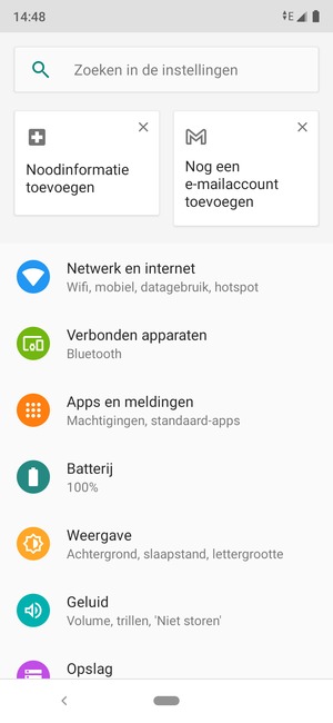 Selecteer Netwerk en internet