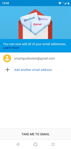 Select TAKE ME TO GMAIL