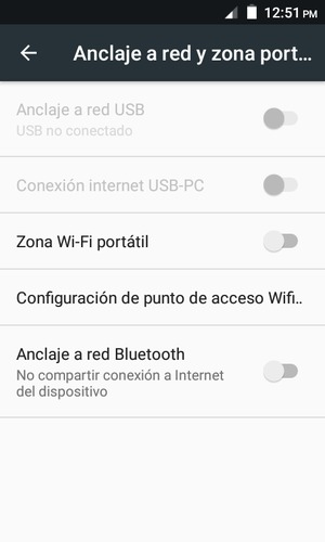 Seleccione Configuración de punto de acceso Wifi..