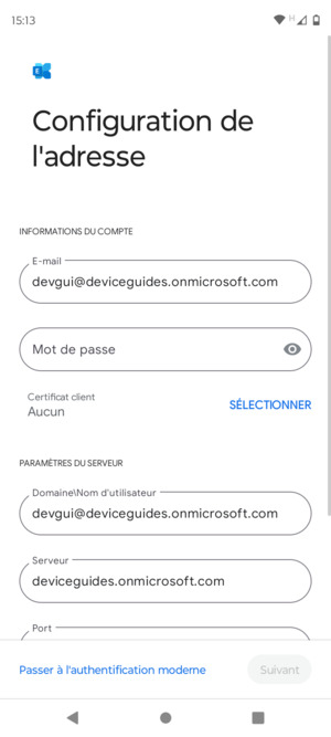 Saisissez votre mot de passe
