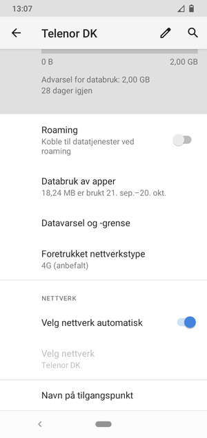 Bla til og velg Navn på tilgangspunkt