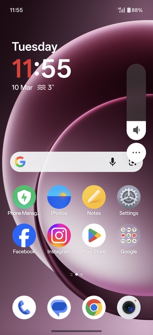 Continue to press to take the volume down to the required level
