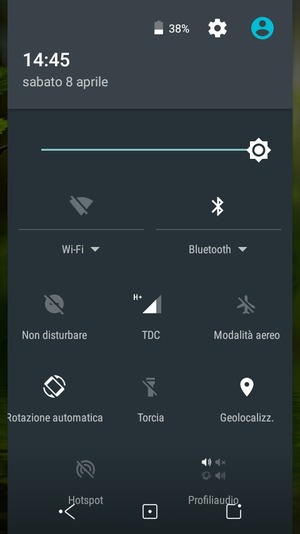Disattiva Bluetooth