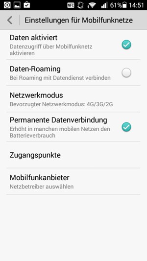 Wählen Sie Zugangspunkte