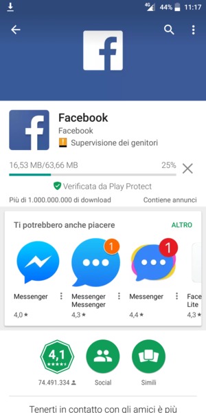 Attendi il completamento del processo di installazione