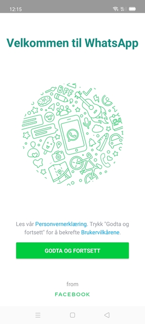 Applikasjonen er klar til bruk