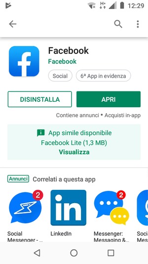 Seleziona APRI