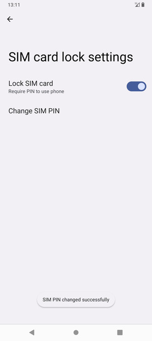 Your SIM PIN has been changed