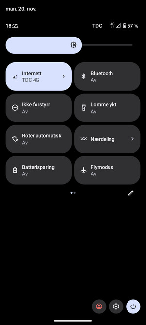 Velg Batterisparing