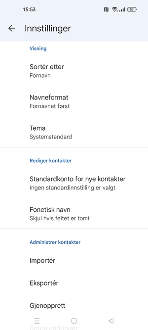 Bla til og velg Importér