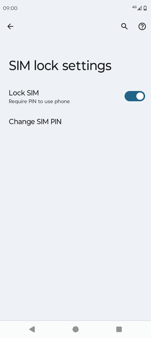 Select Change SIM PIN