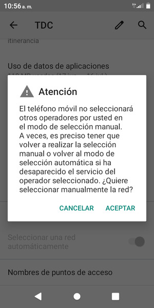 Seleccione ACEPTAR