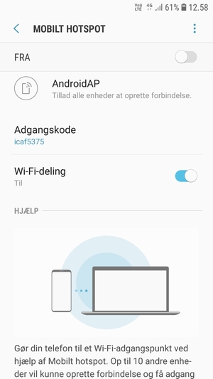 Vælg Menu-knappen