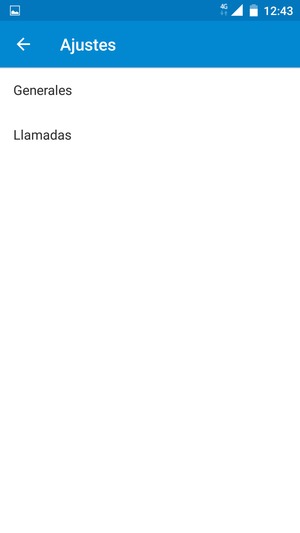 Seleccione Llamadas