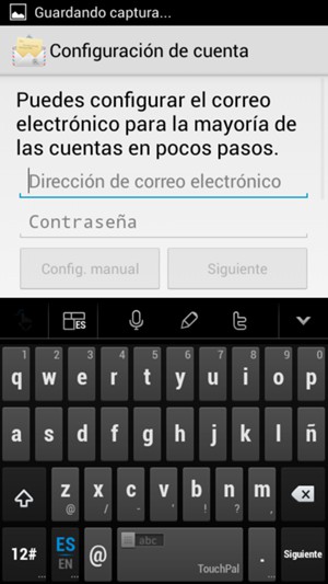 Introduzca su dirección de Gmail o Hotmail y su Contraseña. Seleccione Siguiente