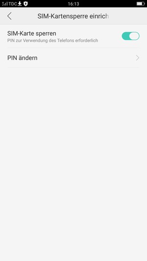 Wählen Sie PIN ändern